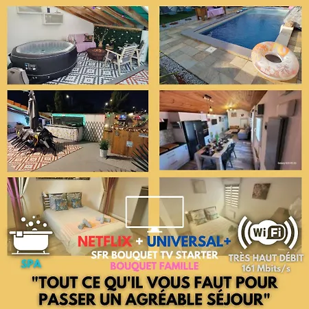 Escapade Du Roi Henri Iv A Entierement Privee 6 Personnes & Bebe Avec Spa, Brasero & Piscine Ideale Vacances, Week-end, Repos Ou Teletravail * Pau