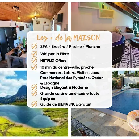 Escapade Du Roi Henri Iv A Maison Entierement Privee 6 Personnes & Bebe Avec Piscine, Spa, Brasero & Plancha Ideal Vacances, Week-end, Repos Ou Teletravail *