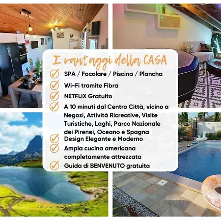 Escapade Du Roi Henri Iv A Maison Entierement Privee 6 Personnes & Bebe Avec Piscine, Spa, Brasero & Plancha Ideal Vacances, Week-end, Repos Ou Teletravail Pau