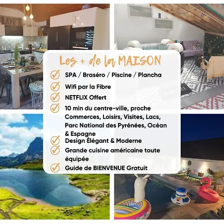 Hébergement de vacances L'oasis - Maison Avec Spa, Braséro&plancha *
