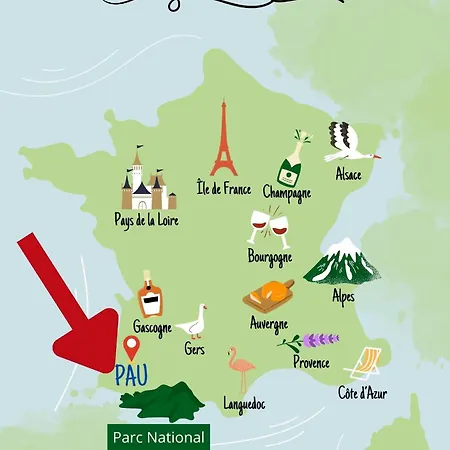 L'oasis - Maison Avec Spa, Braséro&plancha Hébergement de vacances Pau