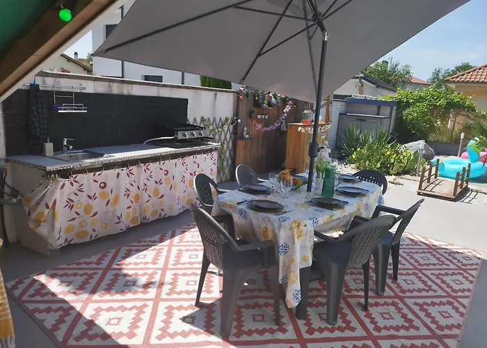 L'oasis - Maison Avec Spa, Braséro&plancha Сasa de vacaciones *